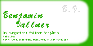 benjamin vallner business card