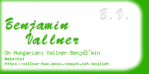 benjamin vallner business card